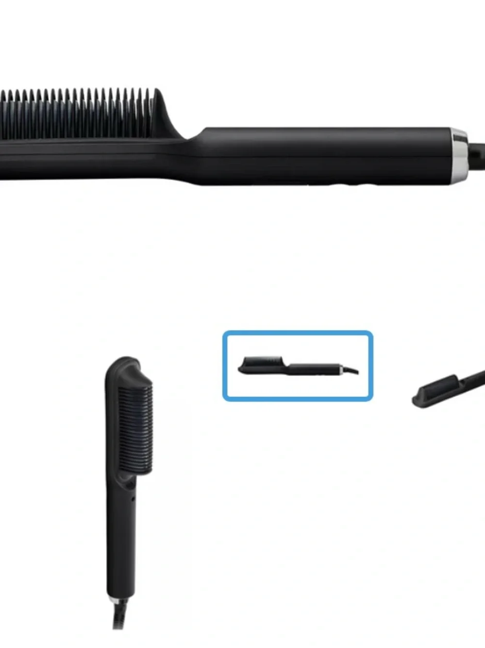 Gamma Black Ceramic Hot Brush - Women Hair Straightener